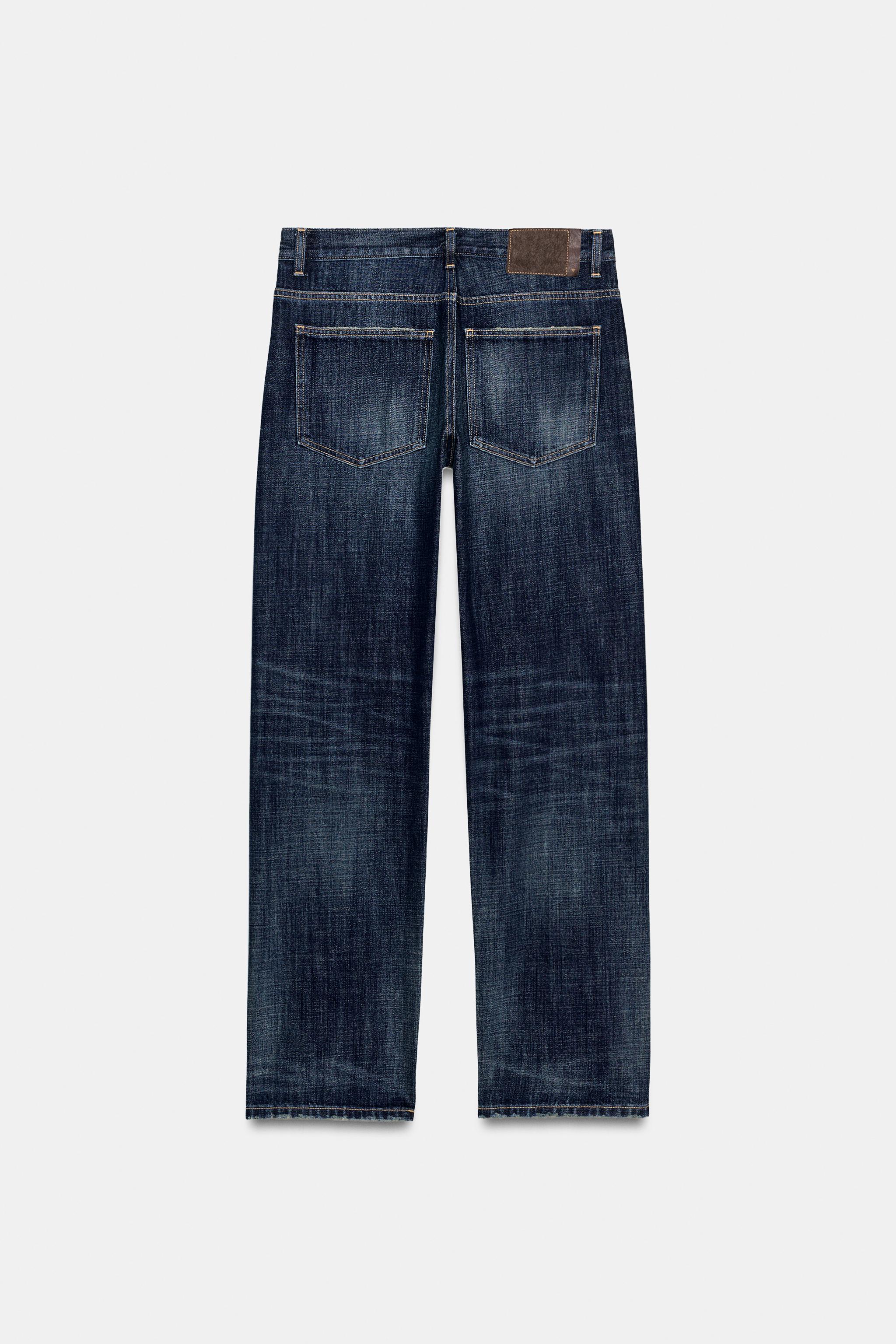 TRF LOW WAIST BAGGY TAPERED JEANS